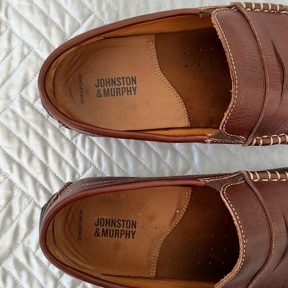Men’s Johnston & Murphy Brown Leather Loafers - Picture 4 of 10